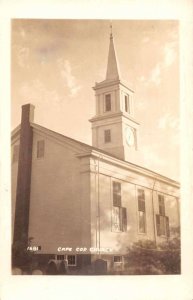 Cape Cod Church Real Photo Vintage Postcard AA9100