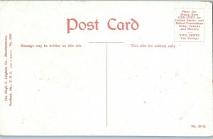 Summit House and Tower on Greylock Mountain Massachusetts Postcard 1907