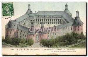 Old Postcard Chateau Saint Fargeau