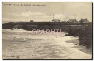 Old Postcard Piriac Point Castelli The Semaphove