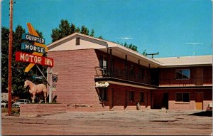 Quarter Horse Motor Inn Motel Broadus MT Vintage Postcard S69