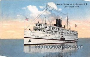 Steamer Belfast Eastern SS Corporation Fleet Ship Writing on back 