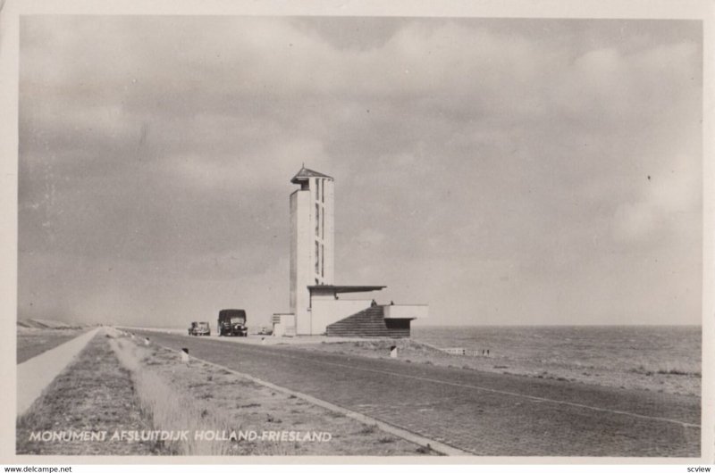 RP: Monument Afsluitdijk Holland Friesland, 1940s