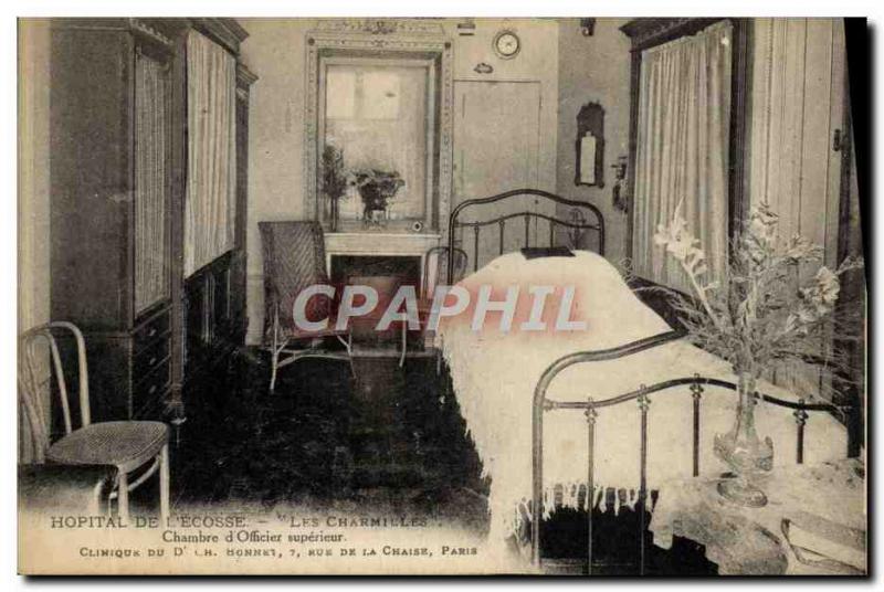 Old Postcard Hospital of & # 39Ecosse Les Charmilles Bed & # superior 39offic...