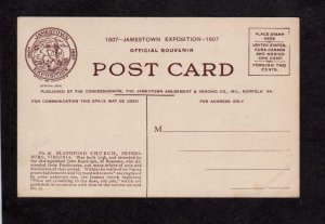 VA Blandford Church Petersburg Virginia Jamestown Expo Exposition 1907 Postcard