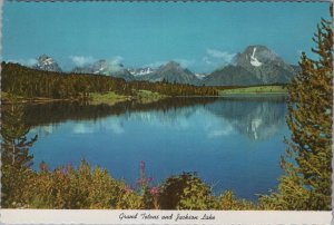 America Postcard - The Grand Tetons, Jackson Lake, Wyoming RR17256