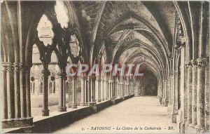 Old Postcard Bayonne Cloitre de la Cathedrale