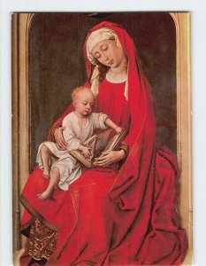 Postcard Virgin and Child By Rogier van der Weyden, Prado Museum, Madrid, Spain