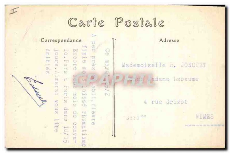 Old Postcard Bourges Palais Jacques Coeur Staircase