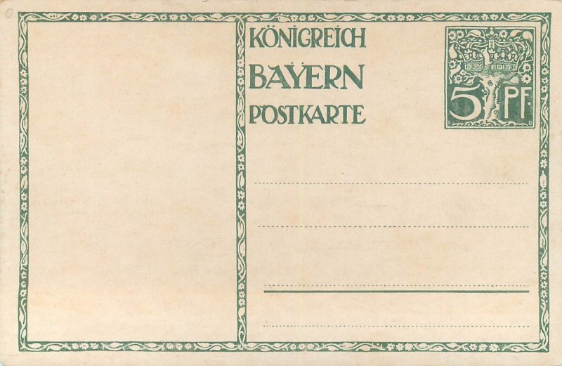 Kingdom of Bavaria Prince Luitpold artist M. Diez 1911 unit of 2 postcards 