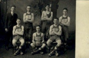 Sullivan High School Basketball 1917 - 1918 - Maine ME  