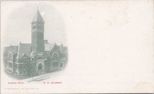 Albion Michigan ME Church Unused Gage Printing Litho Postcard H34