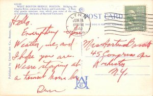 West Boston Bridge Massachusetts Postcard