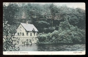 dc302 - TRELOWARREN England 1906 Pond & Cottage. Squared Circle
