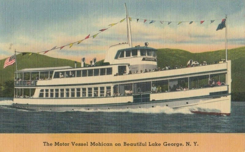 LAKE GEORGE, New York, 1930-40s; Motor Vessel Mohican