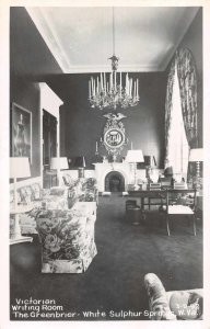 White Sulphur Springs West Virginia Greenbrier Room Real Photo PC AA11672