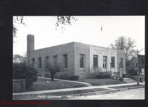 RPPC MISSOURI VALLEY IOWA U.S. POST OFFICE VINTAGE REAL PHOTO POSTCARD