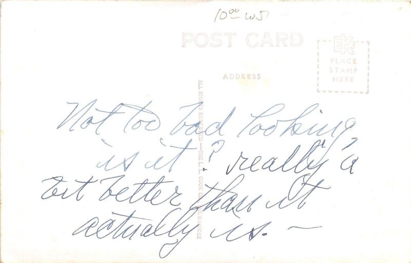 Douglas Arizona~High School Building~Note Not Too Bad Looking Is It~1940s RPPC