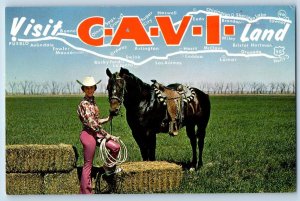 Lamar Colorado CO Postcard Colorado Arkansas Valley Inc. Horse c1960's Vintage