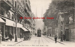 France, Bordeaux, Vital Carles Street, Trolley, Levy Fills LL No 136