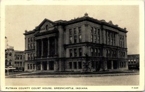Postcard Putman County Courthouse in Greencastle, Indiana~3127
