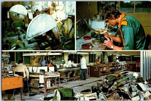 Greenstone Manufacturing At Westland Hokitika New Zealand Postcard