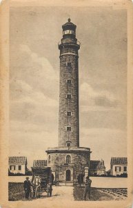 Navigation & sailing themed vintage postcard Belle Ile en Mer lighthouse Bangor