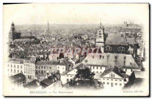 Old Postcard Brussels Panoramic