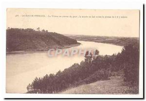 The rock Bernard Postcard Old La Vilaine upstream from the bridge in the tide...