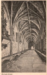 Westminster Abbey South Cloister by Robyn Raphael Tuck & Sons Vintage Postcard