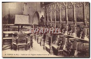 Postcard Old Vence M Interior of the church stalls and lectern of the XV century