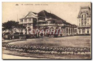 Old Postcard Cabourg Garden Casino
