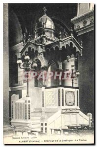 Old Postcard Albert Somme Basilica Interior