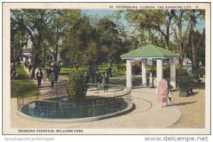 Drinking Fountain Williams Park St Petersburg Florida 1924 Curteich