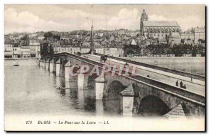 Old Postcard Blois Bridge over the Loire