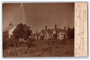 South Harpswell Maine ME Postcard RPPC Photo House Scene 1907 Posted Antique