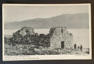 Mint Vintage Greenland Polar Ruins of Scandinavian Temple Real Picture Postcard