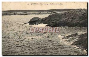 Old Postcard Quiberon Cote Sauvage Le Souffleur hole
