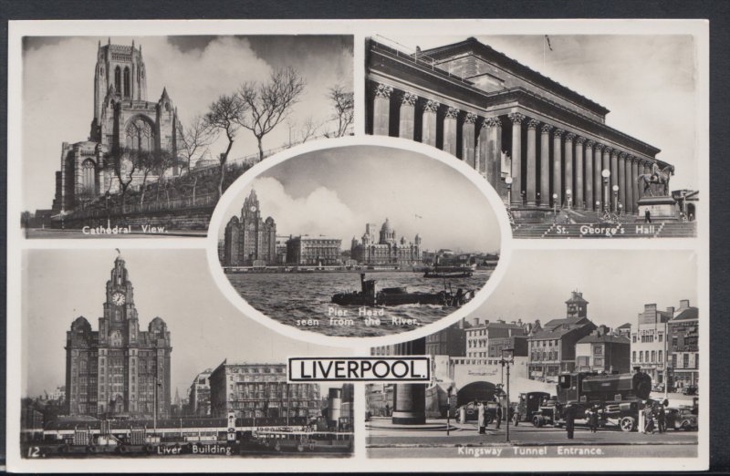 Lancashire Postcard - Views of Liverpool  DC1620