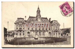 Postcard Old Tours L and L Hotel de Ville Ceuvre Latour architect