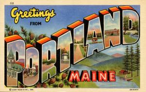 Large Letter - Portland, Maine