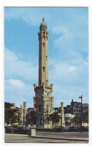 Water Tower Michigan Avenue Chicago Illinois 1950s postcard