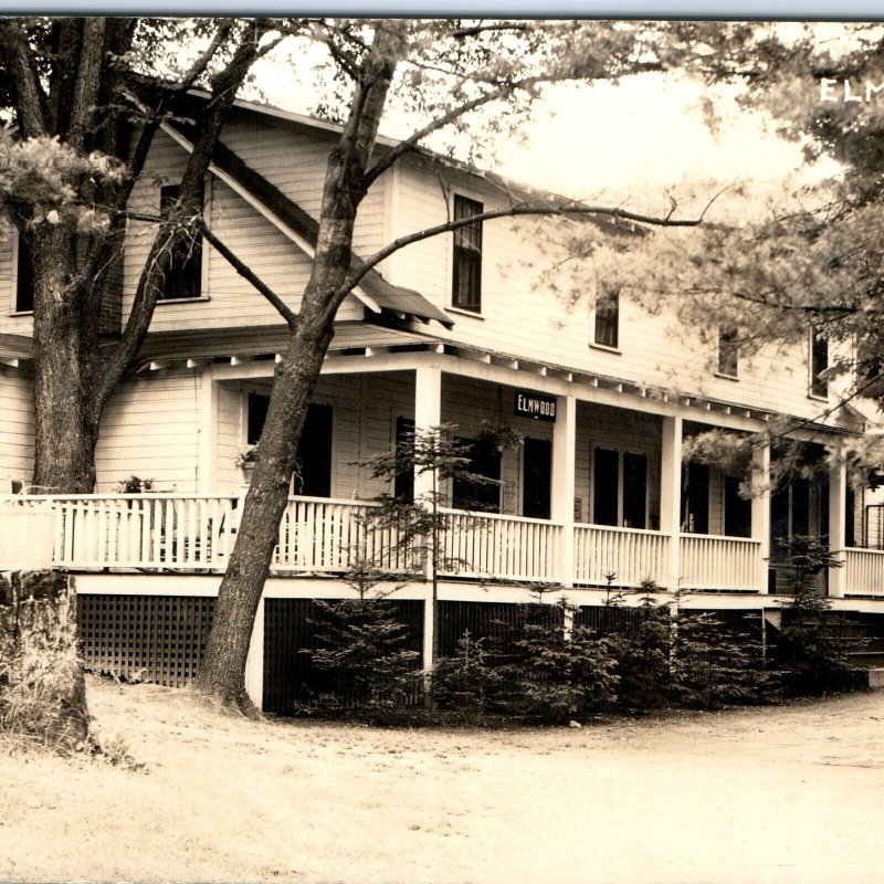 c1930s Elmwood Inn RPPC Colonial Hotel Real Photo Postcard Intervale, NH ? A85