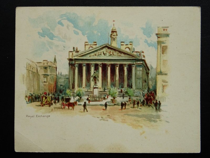 London THE ROYAL EXCHANGE Victorian Court Cards / Postcard c1899