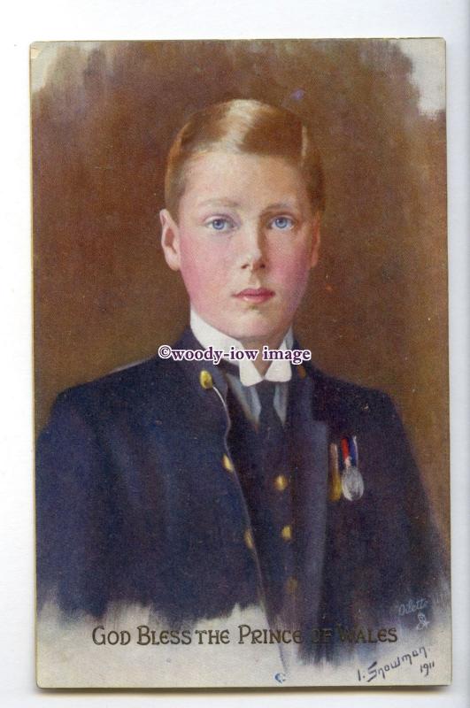 r3157 - God Bless The Prince of Wales, Portrait by I Snowman - postcard - Tuck's