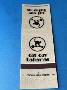 Vintage Matchbook Cover Cat Cay Bahamas MB170