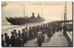 Postcard Old Ship Boat Le Havre transatlantic Savoy Output