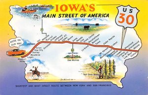 Iowa's Main Street of America USA Unused 