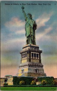 New York City Harbor Statue Of Liberty