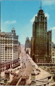 Illinois, Chicago - Michigan Avenue Looking North - [IL-209]